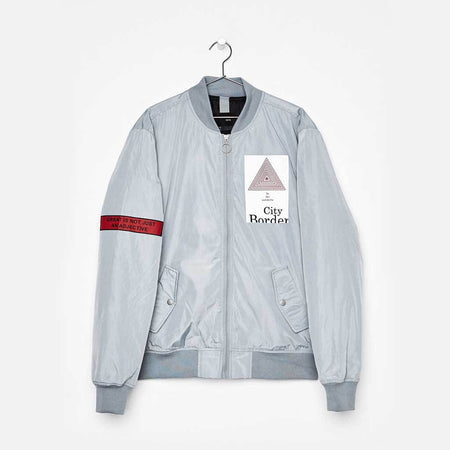 Gray jacket with image variant